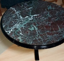 Antiker Tisch eiche naturstein