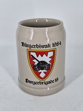 Vintage Bierkrug BW Bundeswehr 1984 Bürgerbiwak Panzerbrigade 18 - 0,5L