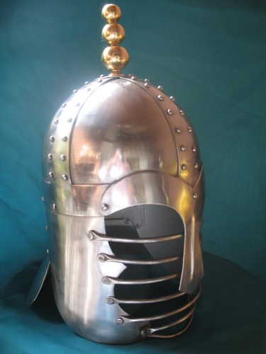 Ritterhelm mit gesichtsschutz - mit,