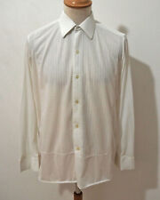 60s Nylon Hemd Kragenweite 38 Regular Fit Vintage Herren I876