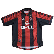 Adidas AC Milan Mailand Trikot 2000-02 rot-schwarz Gr. L- XL | Heim Vintage OPEL