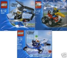 3x Lego City Promos 30010