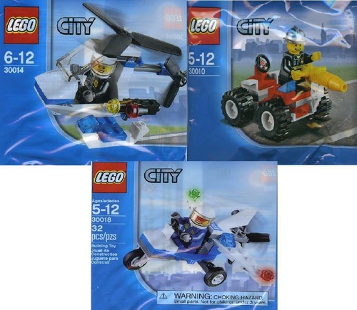 Lego city promos 30010 - 3x,