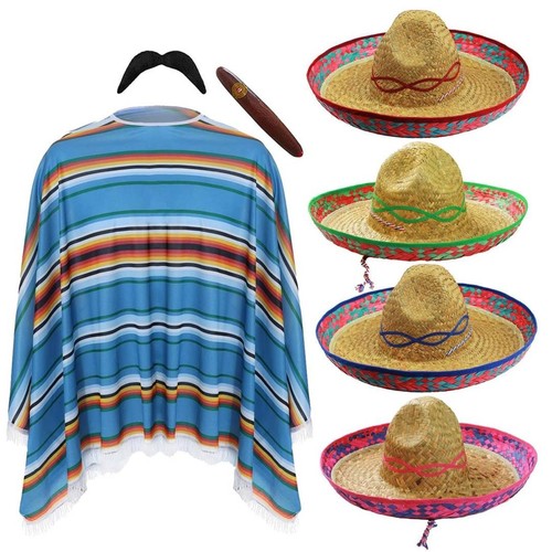 Mexikanischer poncho sombrero - mexikanischer,