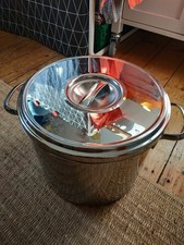 Großer Edelstahltopf 9L