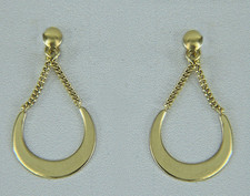 Ohr-Hänger, Ohrringe, Creolen-Schaukel in Gold 333/ooo