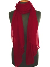 Uni-farbener SEIDENSCHAL Schal Tuch SEIDE, Weiss Lila Rot o. Schwarz u.a. Farben