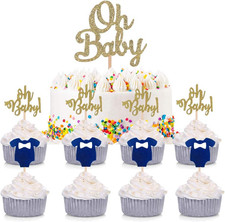 25 Stück Babyparty Tortendeko