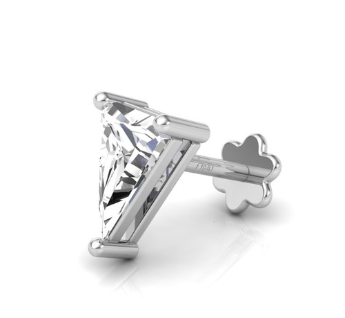 14k weißgold lab grown - 14k,