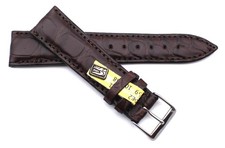 Kroko Uhrenband 21mm mokka