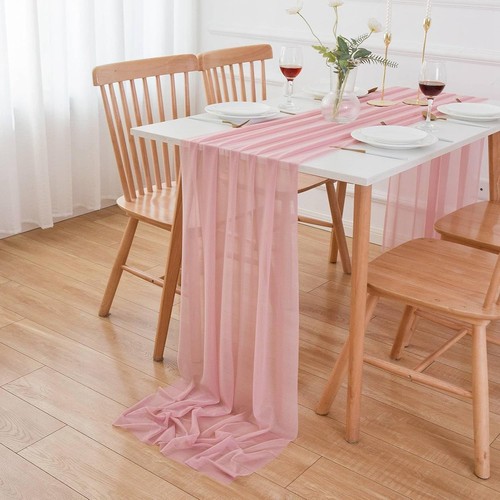 Chiffon tischläufer 300x70cm - chiffon,