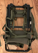 Bushcraft Waldläufer Geräte Tragesystem NL Army Manpack Thales RG 9200 Kraxe