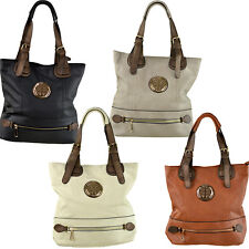 XL Damen Tasche  Schultertasche Leder Optik Shopper Handtasche Damentasche M9