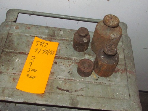 4rostige gewichte - gewichte, f