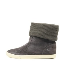 Lacoste Damen Matane Knit 2 SRW Boots Grau Strickbund Stiefeletten EU 41