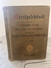 ❌RARITÄT,DEUTSCHES REICH❌Strafgesetzbuch für das Deutsche Reich ,Handausgabe, Er