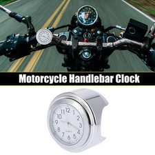 Motorrad Lenker Uhr Set Weiß