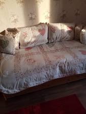 Tagesdecke Bettüberwurf  1,40x2,00m 2 KISSENBEZÜGE 80X80 4 ST.40X40 CM Baumwolle