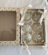 6 alte Glas Christbaumkugeln Weihnachtsbaumkugeln Vintage Shabby Nostalgie