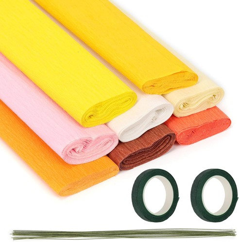 Crepe papier set farben - crepe,