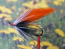 Lachsfliege RED FIRE, 3er Set