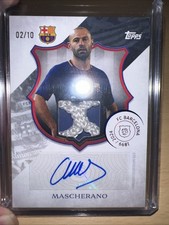 Topps 125 Jahre Barcelona 24/25 Mascherano Autogramm Relic Auto 2/10