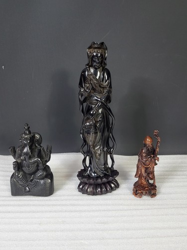 Asiatische holzfiguren - 3, –