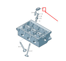 VW KÄFER 5C Motor Kipphebel