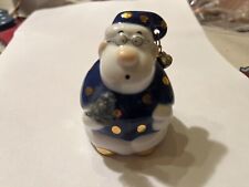 Goebel Weihnachten Adam & Ziege  Salzstreuer Weihnachtsmann blau