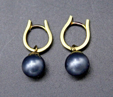 Ohrringe Ohrstecker Gelbgold 333 Gold 8 Karat Tahiti Perle 10 mm