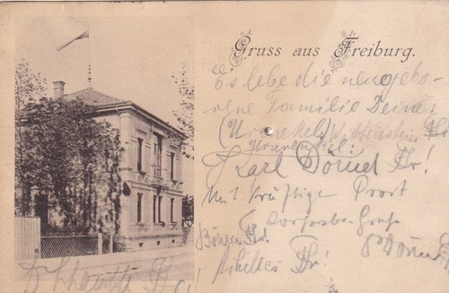 Gruss aus freiburg - gruss, ak