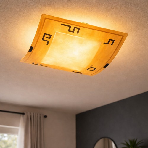 Decken wand lampe glas - decken,
