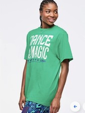 Zumba DANCE W MAGIC  Tee GREEN
