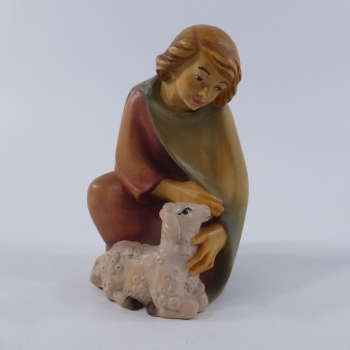 Krippenfigur holz geschnitzt - krippenfigur,