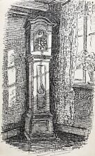 Karl Adser 1912-1995 Antike Standuhr Pendeluhr Dielenuhr Interiuer Dänemark