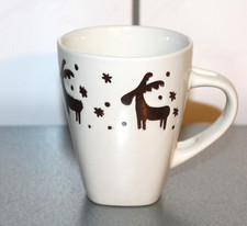 BELACONA Kaffeebecher Weihnachten Keramik Becher 280ml Elch Rentier Teetasse