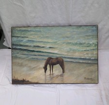 Ölbild 60 x 40 Leinwand Pferd