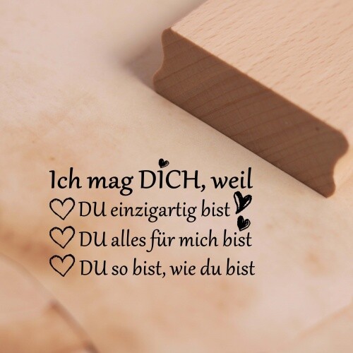 Motivstempel ich mag dich - motivstempel,