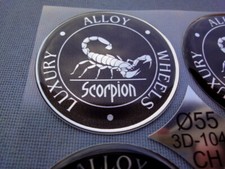 4x Scorpion Embleme für