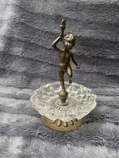 Antike Putto Bronze Figur mit