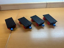 Lego Eisenbahn 1x 4,5V Waggon Chassis 12 x 6  schwarz Magnetkupplung top Zustand