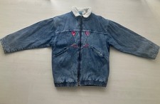 Herren Jeansjacke blue stone washed L XL Blau Gefüttert Retro Stonewashed Erka