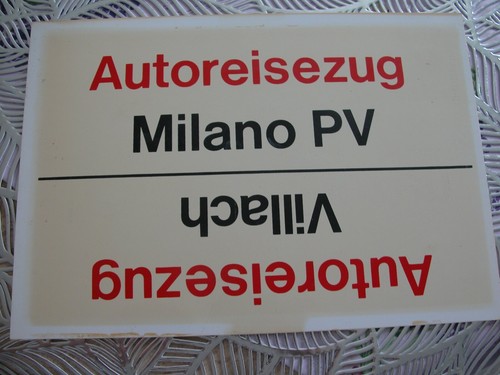 Zuglaufschild autoreisezug - zuglaufschild,