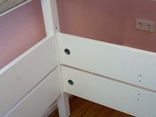 Paidi Kinderbett 90x200 cm inklusive Lattenrost Hochbett weiß