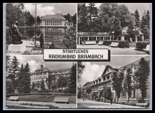 Ansichtskarte bad brambach - bad, /