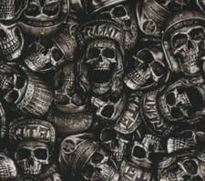 Wassertransferdruck Folie Skulls Snapback Helm - 100cm breit