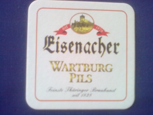 Ein bierdeckel eisenacher - ein,