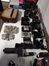 Riesen Konvolut fotoapparate Kamera Zubehör 2 Kartons ideal f. Flohmarkt Sammle
