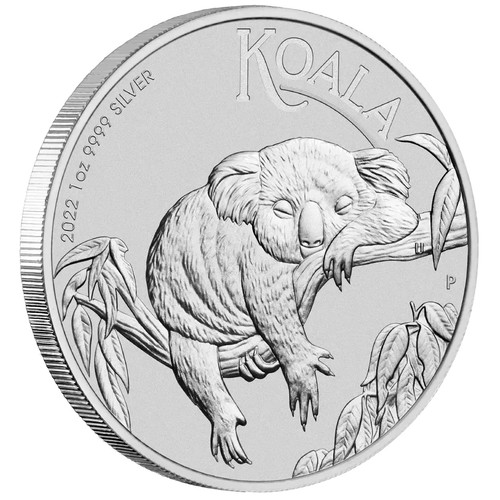 Silbermünze koala 2022 - koala,