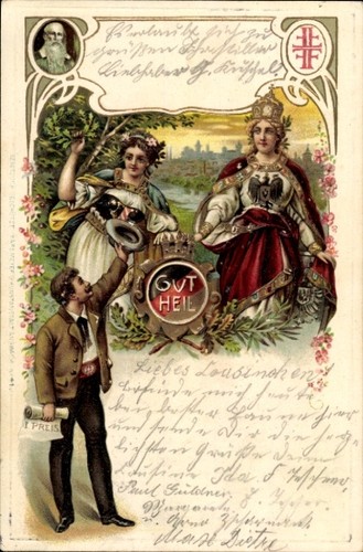 Präge litho turnvater jahn - litho,